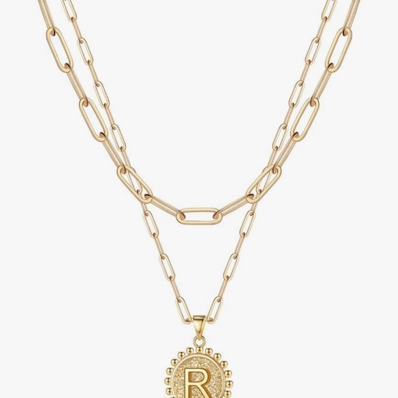 Gold Tone Jewelry Set “R” - Picture 6 of 8